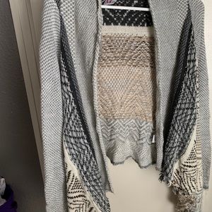 gray women’s cardigan